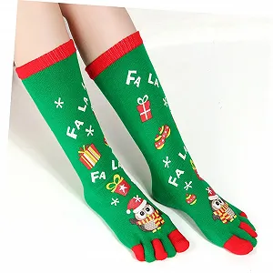 Шкарпетки з пальцями Healeved Різдвяний пакунок, 2 пари synthetic.ua - Фото 1