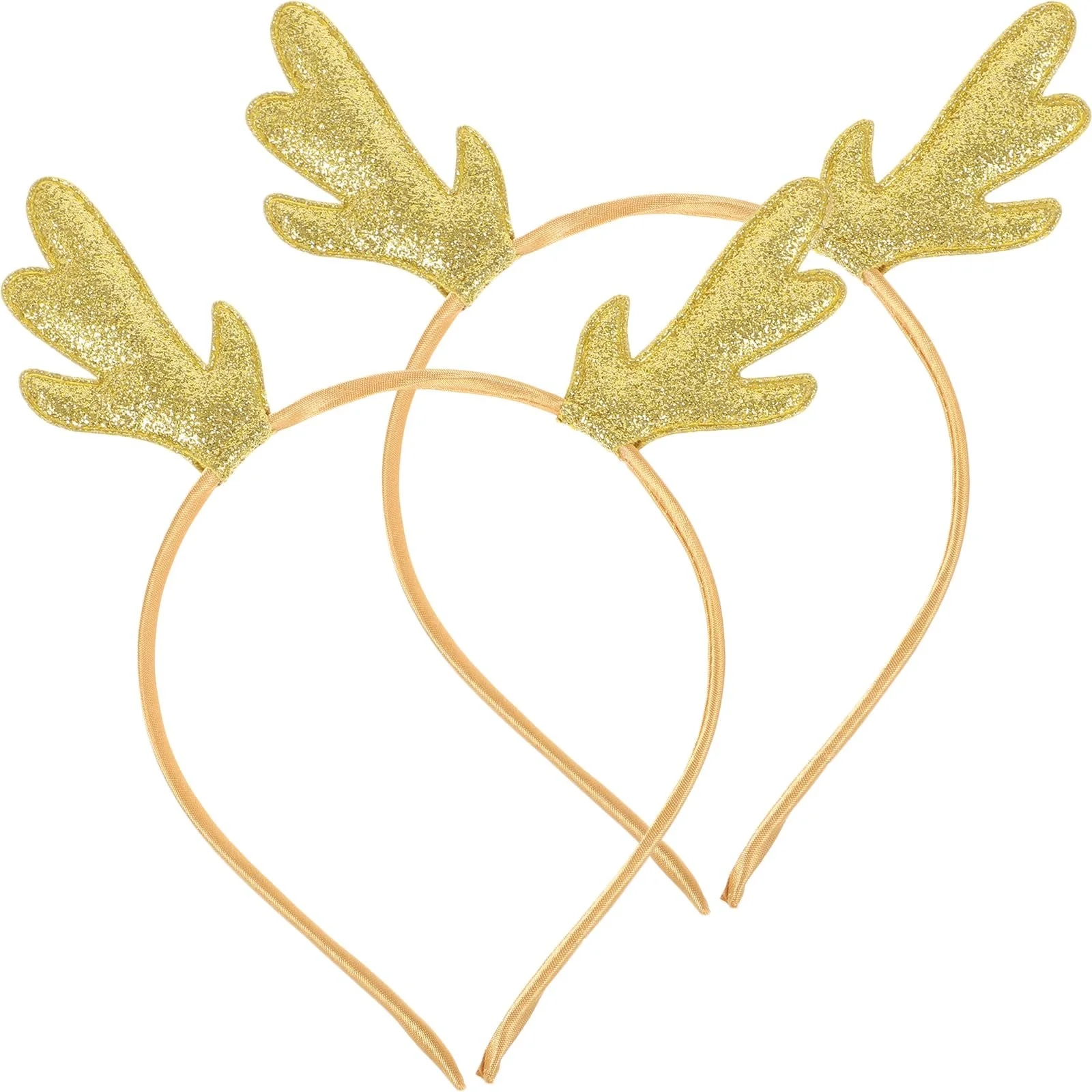 Обруч для волосся Різдвяні олені роги Блискучий, 2 шт, фото №1