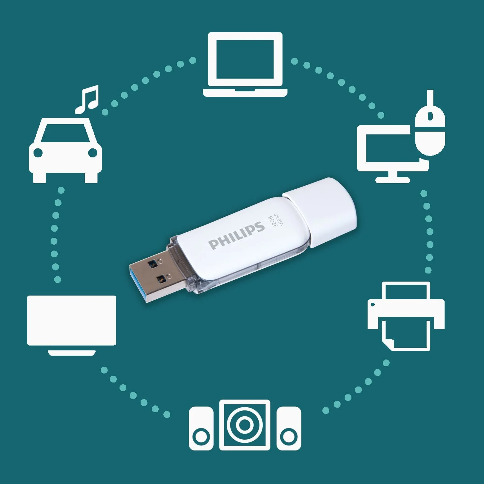USB Flash Drive Philips Snow Edition 32 GB USB 3.0 Shadow Grey, фото №6 USB Flash Drive Philips Snow Edition 32 GB USB 3.0 Shadow Grey, фото №6