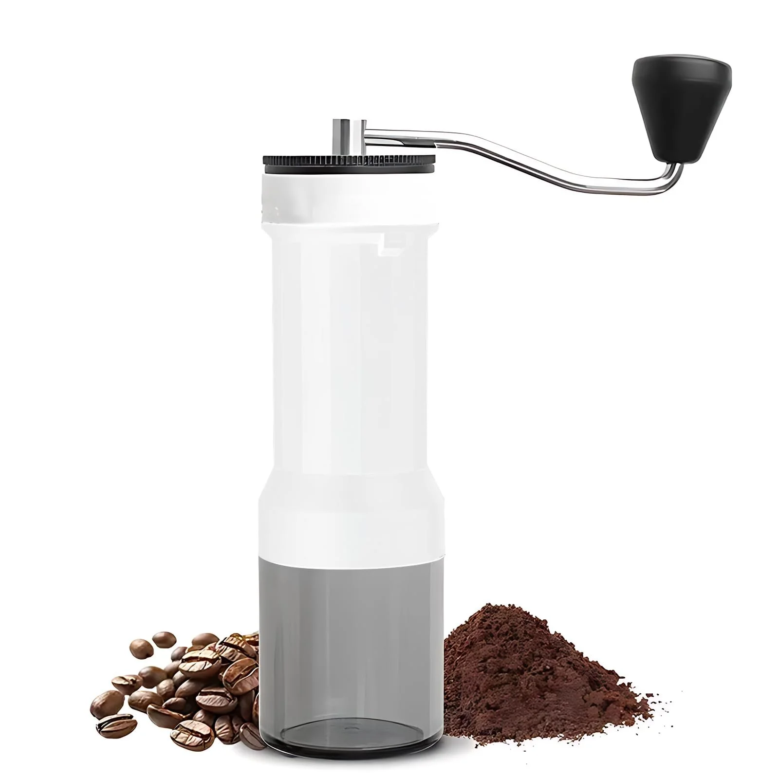 Ручная кофемолка Brand Series Model с 40 регулируемыми настройками помола Черный (Белый), фото №1