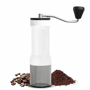 Ручна кавомолка Brand Series Model з 40 регульованими налаштуваннями помелу Чорний (Білий) - Фото 1