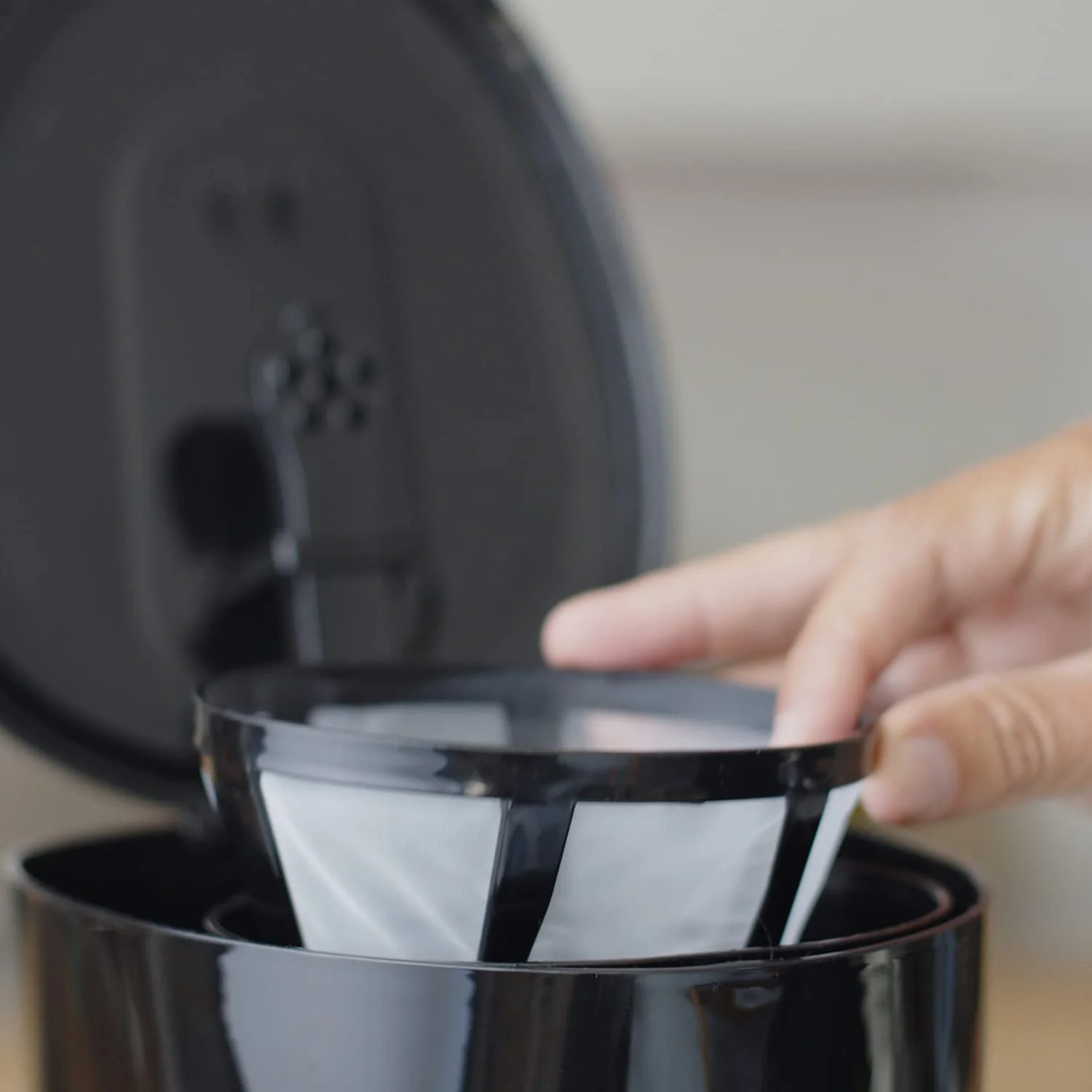 Капельная кофеварка COFFEE4U черная с красным, фото №6