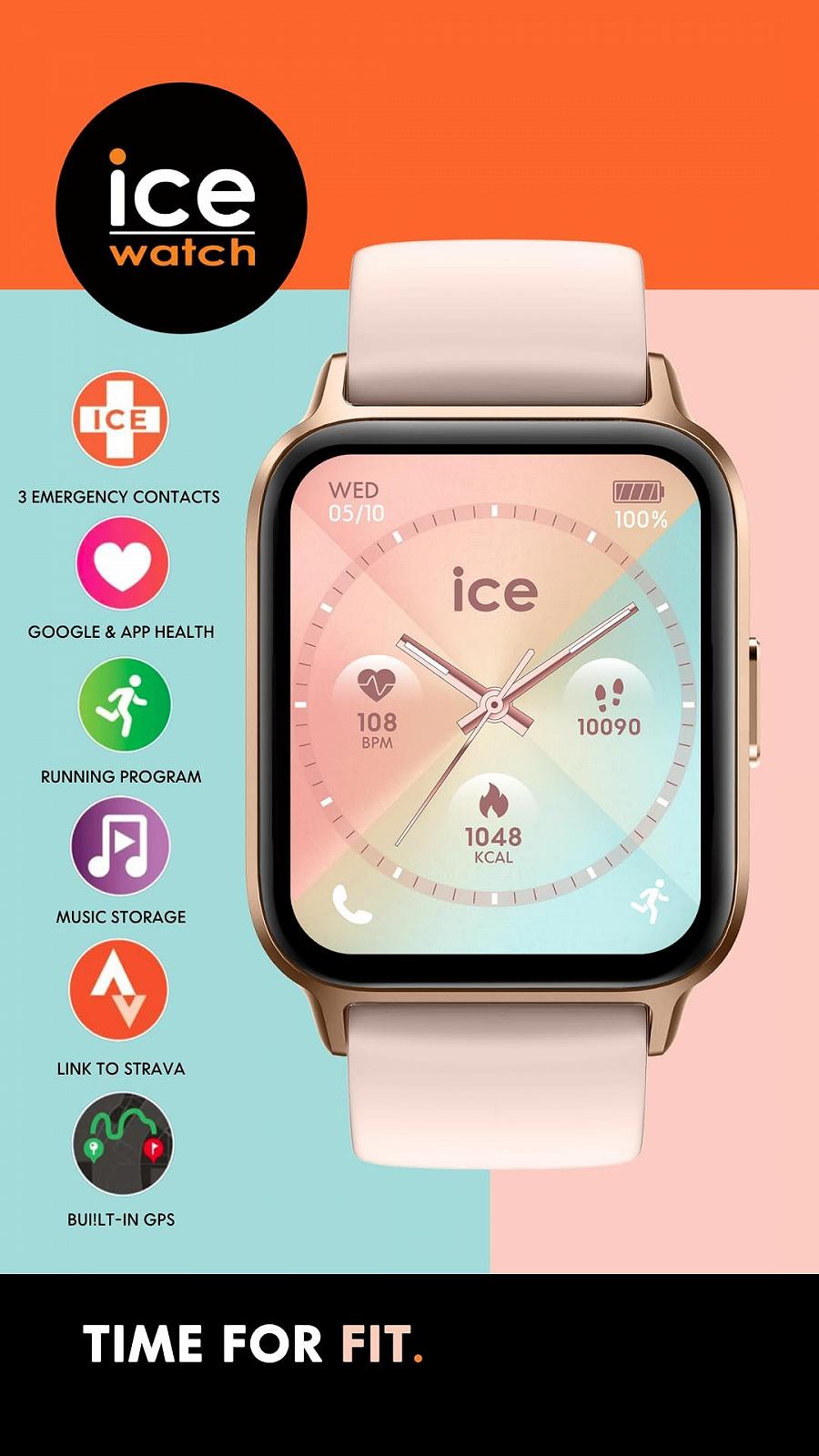 Смарт-годинник ICE-WATCH Ice Fit 1.0 AMOLED Спортивний з силіконовим ремінцем (1.78 дюйми), фото №6