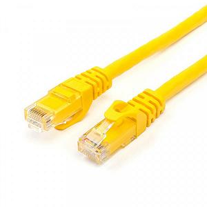 Патч-корд UTP Atcom RJ45 Cat.6, медь 3 м желтый - Фото 1
