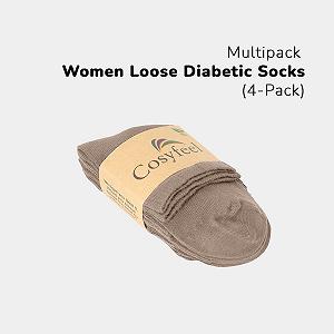 Носки Cosyfeel, 4 шт, для диабетиков, для женщин, сверхмягкие, из бамбукового материала, прочные, бесшовные, разноцветные узоры, 4 synthetic.ua - Фото 1