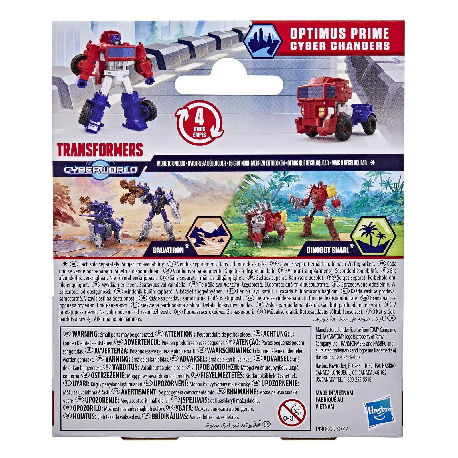 Фигурка Оптимус Прайм Transformers Cyberworld Cyber Changers 10 см, фото №10