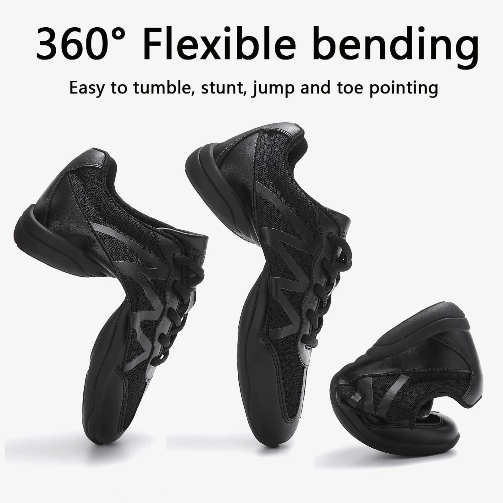 кроссовки для черлидинга, танцевальные кроссовки для черлидеров для девочек и молодежи, нескользящие кроссовки для гимнастики, джаза, йоги, фото №4