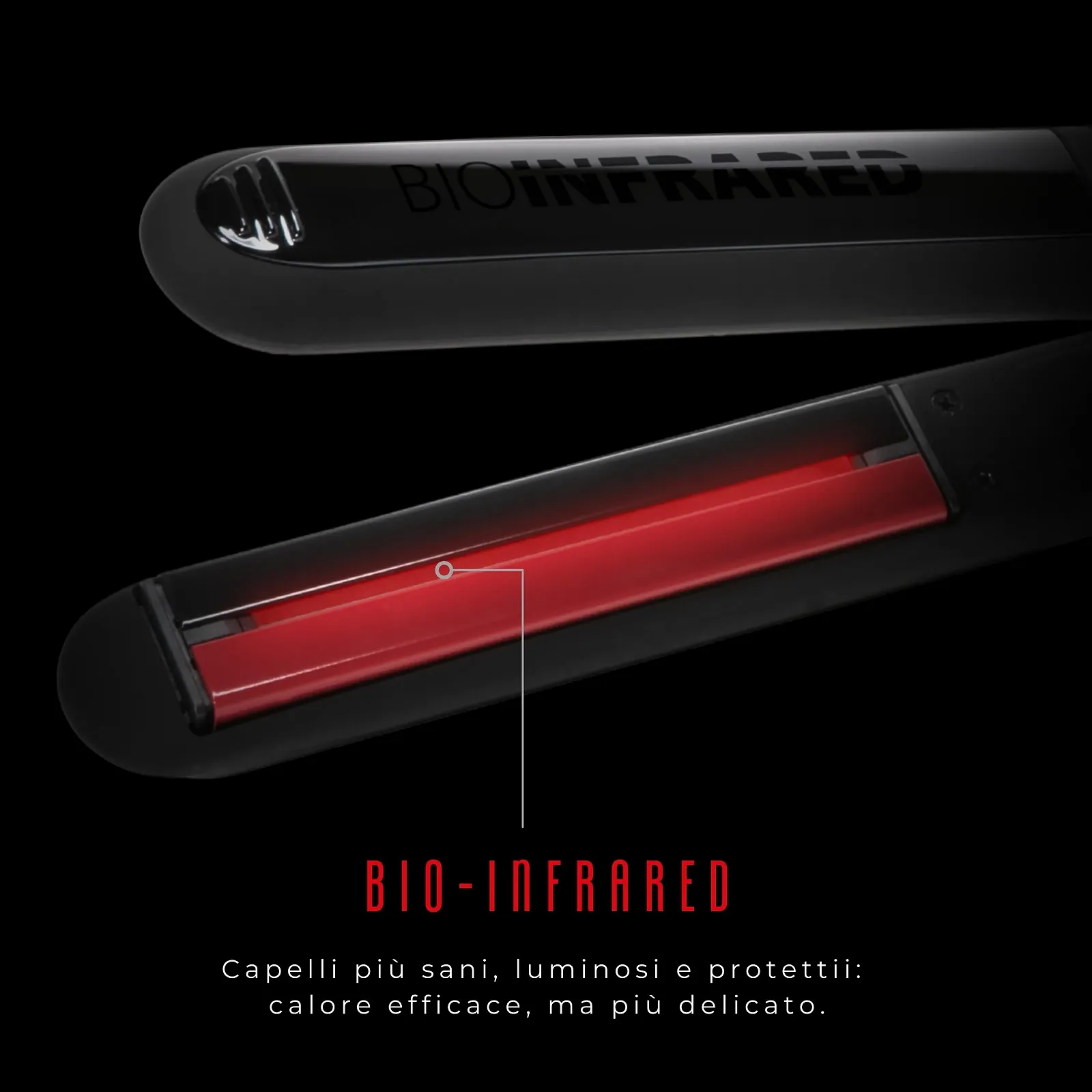 Випрямляч для волосся Upgrade Infrared Slim Вузькі пластини Чорний, фото №5