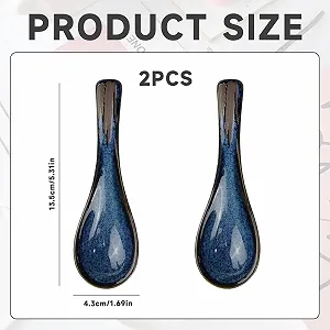 Набір азіатських супових ложок 2 шт synthetic.ua - Фото 1