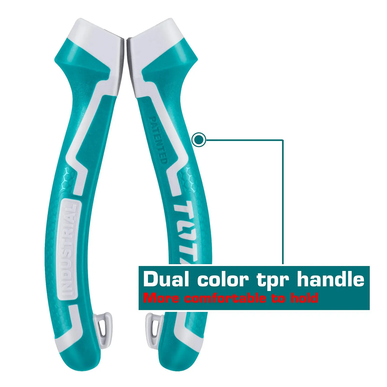 Плоскогубці універсальні посилені TOTAL, 200 мм, фото №2