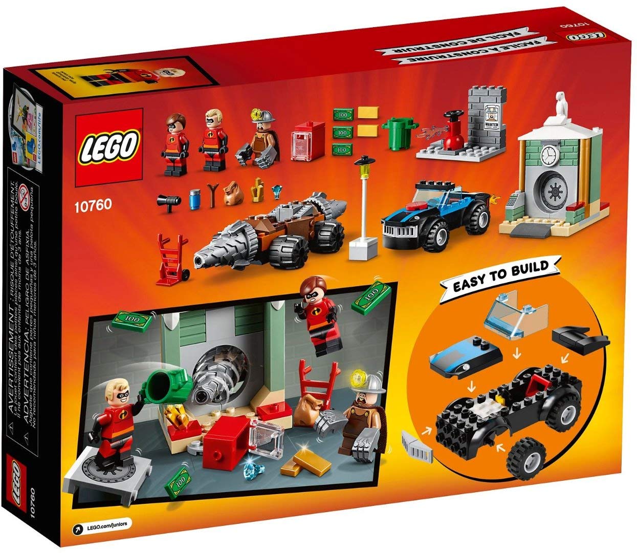 Конструктор LEGO 10760 Игра "Суперсемейка 2: Ограбление банка Подземником", фото №2