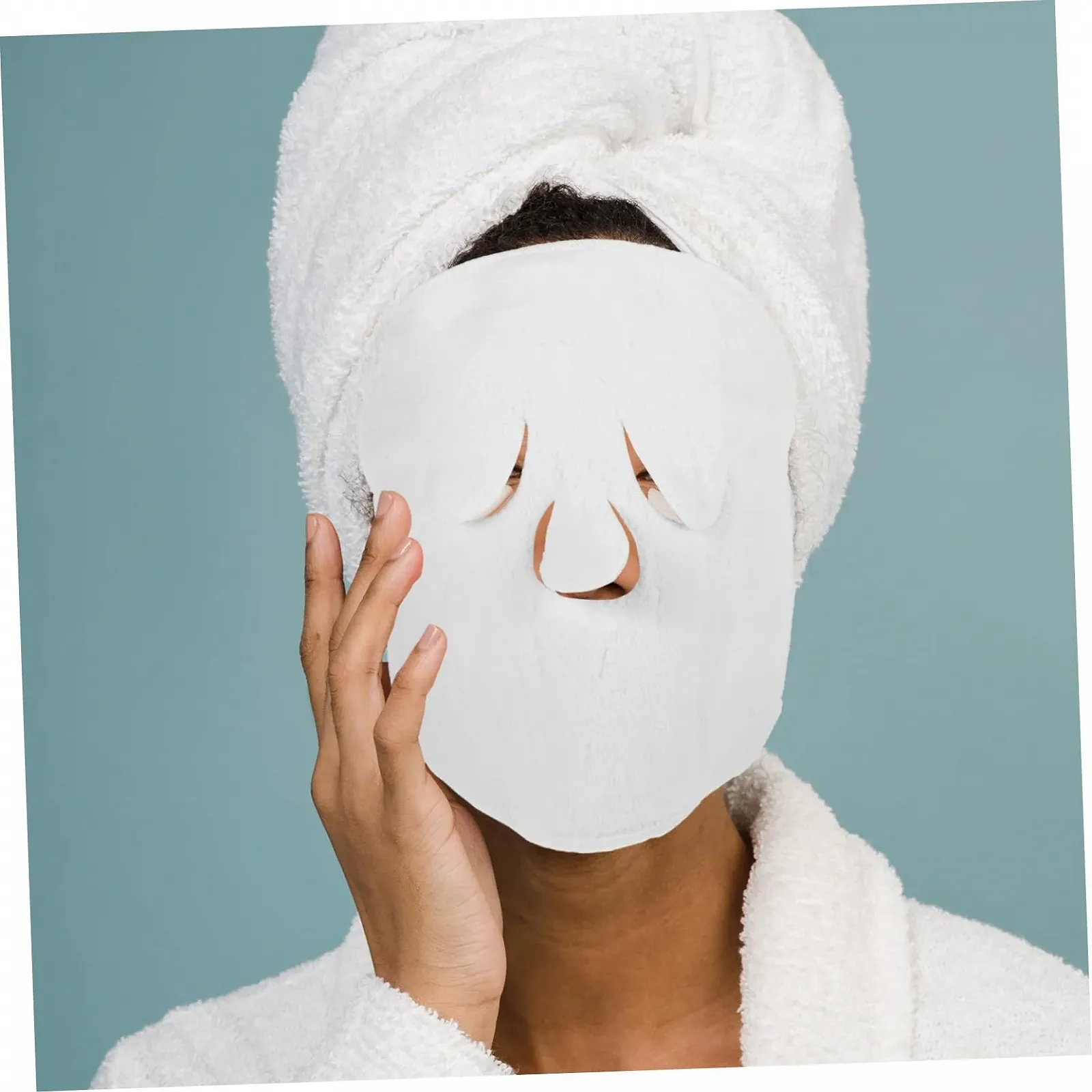 Маска для обличчя WRITWAA, флісова, двошарова, багаторазова, 2 шт., фото №6