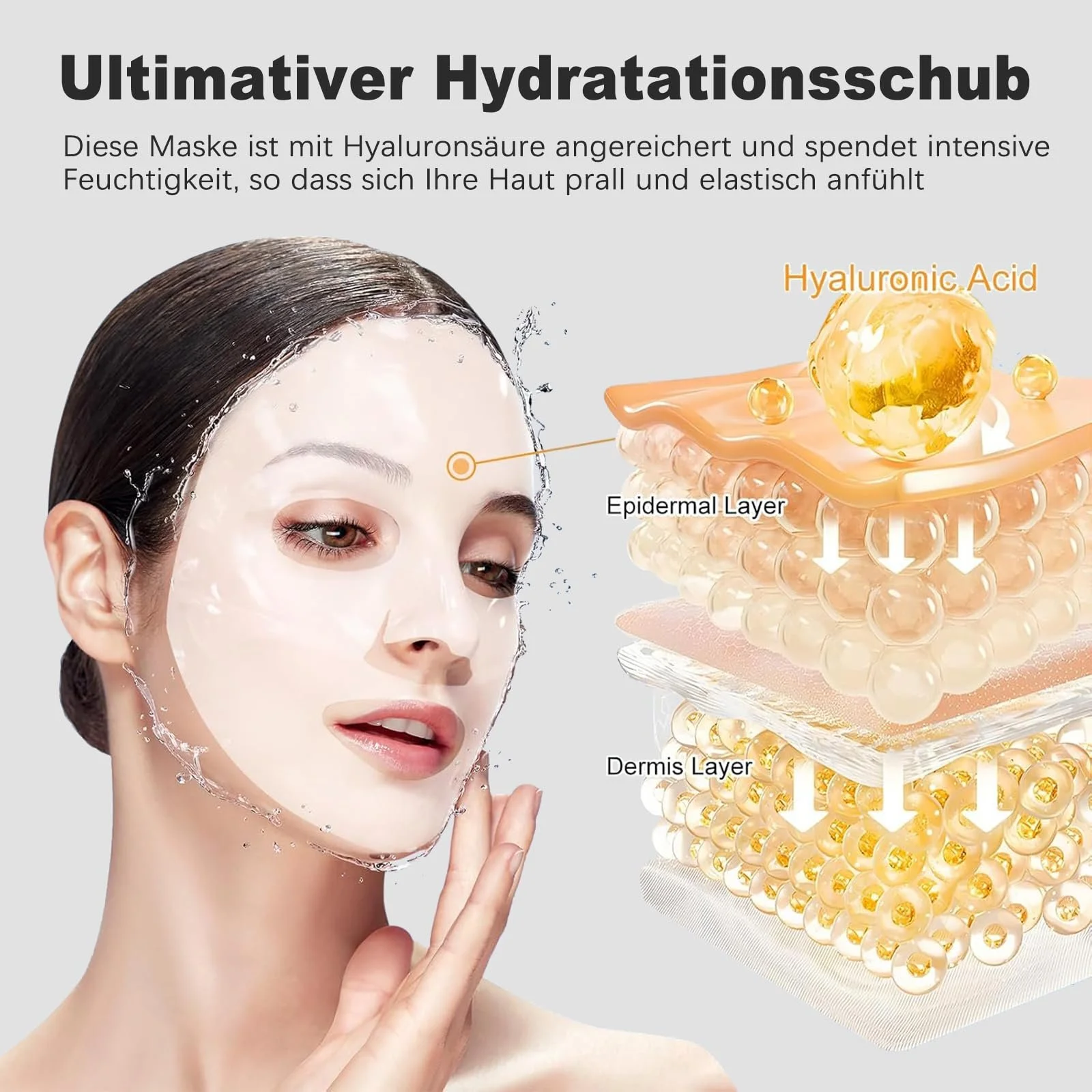 Маска для обличчя VEROA Pack of 5 проти зморшок та для пружності, фото №4