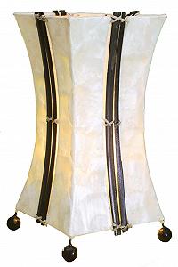 Настільна лампа Milla Metal and Capis Discs Natural Material 30 см - Фото 1