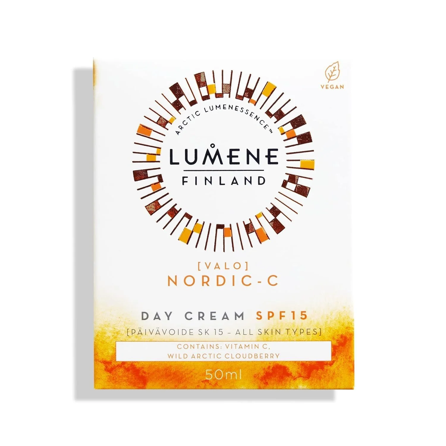 Денний крем LUMENE Nordic-C Valo SPF15 Vitamin C Vegan 50 мл, фото №2 Денний крем LUMENE Nordic-C Valo SPF15 Vitamin C Vegan 50 мл, фото №2