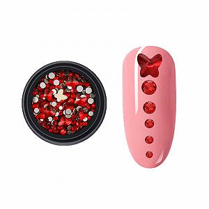 Стрази Глазур 1 Коробка Метелик Червоний - Фото 1