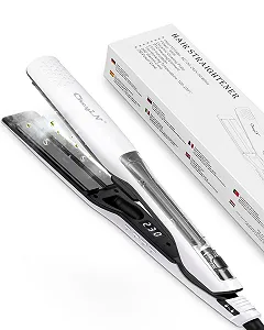 Купить Паровой выпрямитель CkeyiN Professional Steam Ceramic 2-in-1 PTC Negative Ion 30s 100-230°C Белый - Фото 1 Паровой выпрямитель CkeyiN Professional Steam Ceramic 2-in-1 PTC Negative Ion 30s 100-230°C Белый - Фото 1