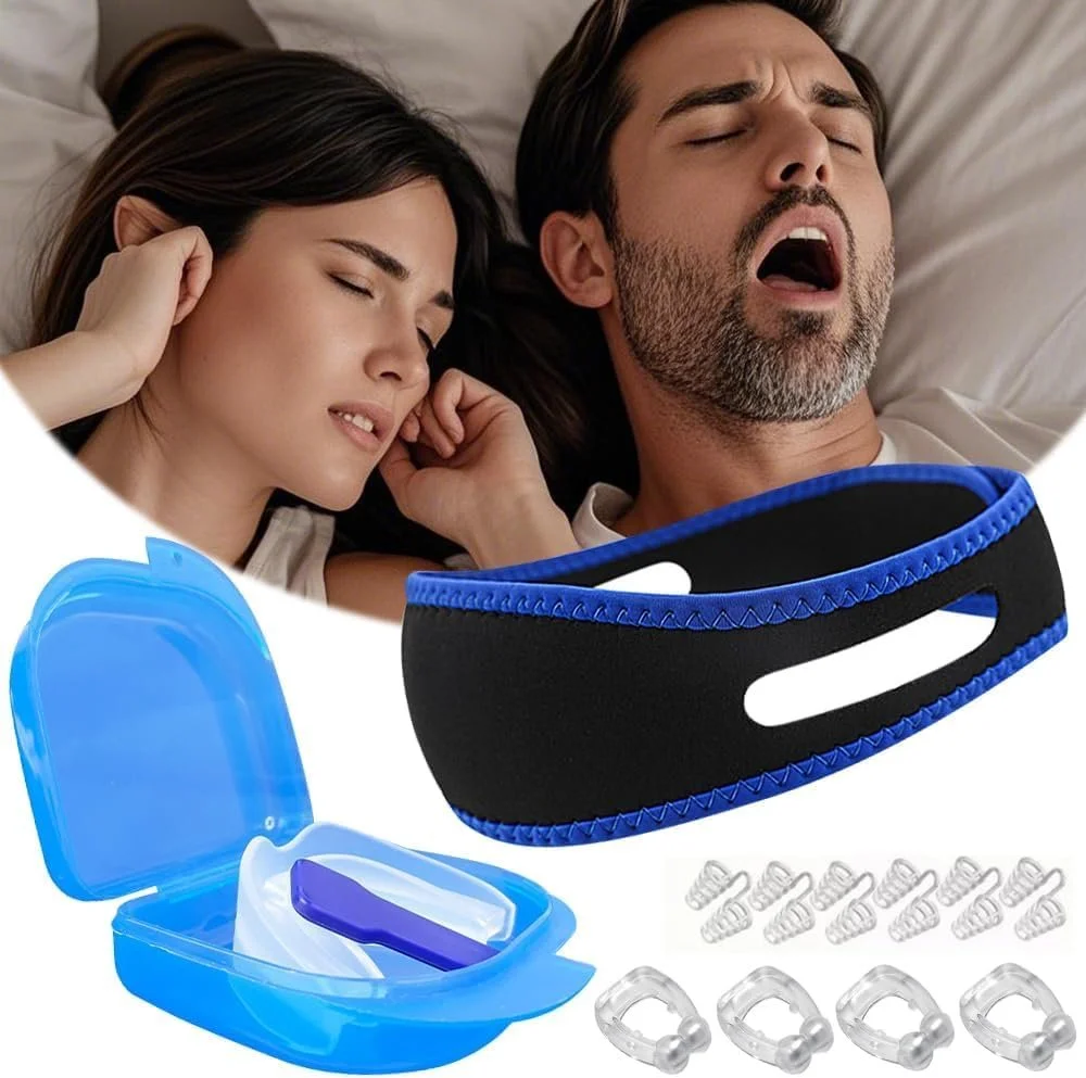 Тримач язика проти хропіння, ремінець на підборіддя, фото №1 Тримач язика проти хропіння, ремінець на підборіддя, фото №1