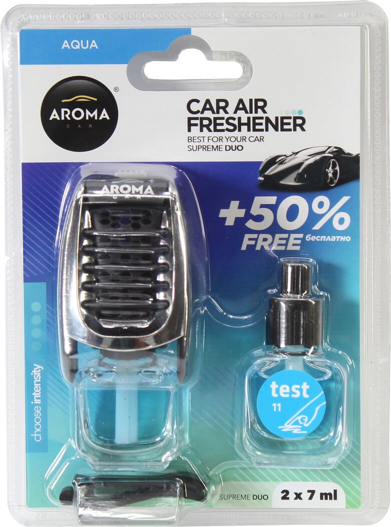 Ароматизатор Aroma Car Supreme Duo Aqua жидкий на дефлектор 2x7мл 92253, фото №1