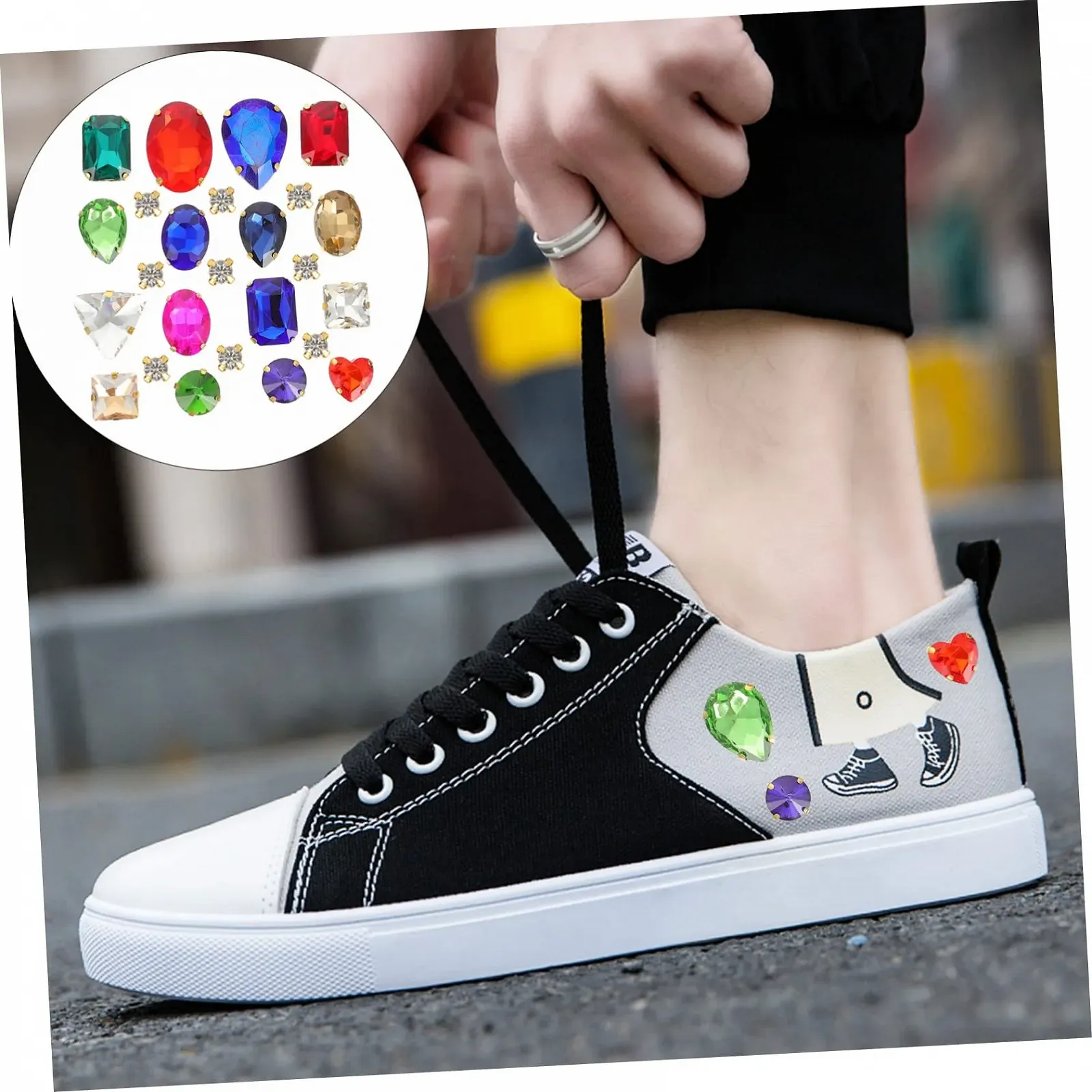 Набір Скляні Кришталеві Пришивні Діаманти для Рукоділля для Сукні, фото №6