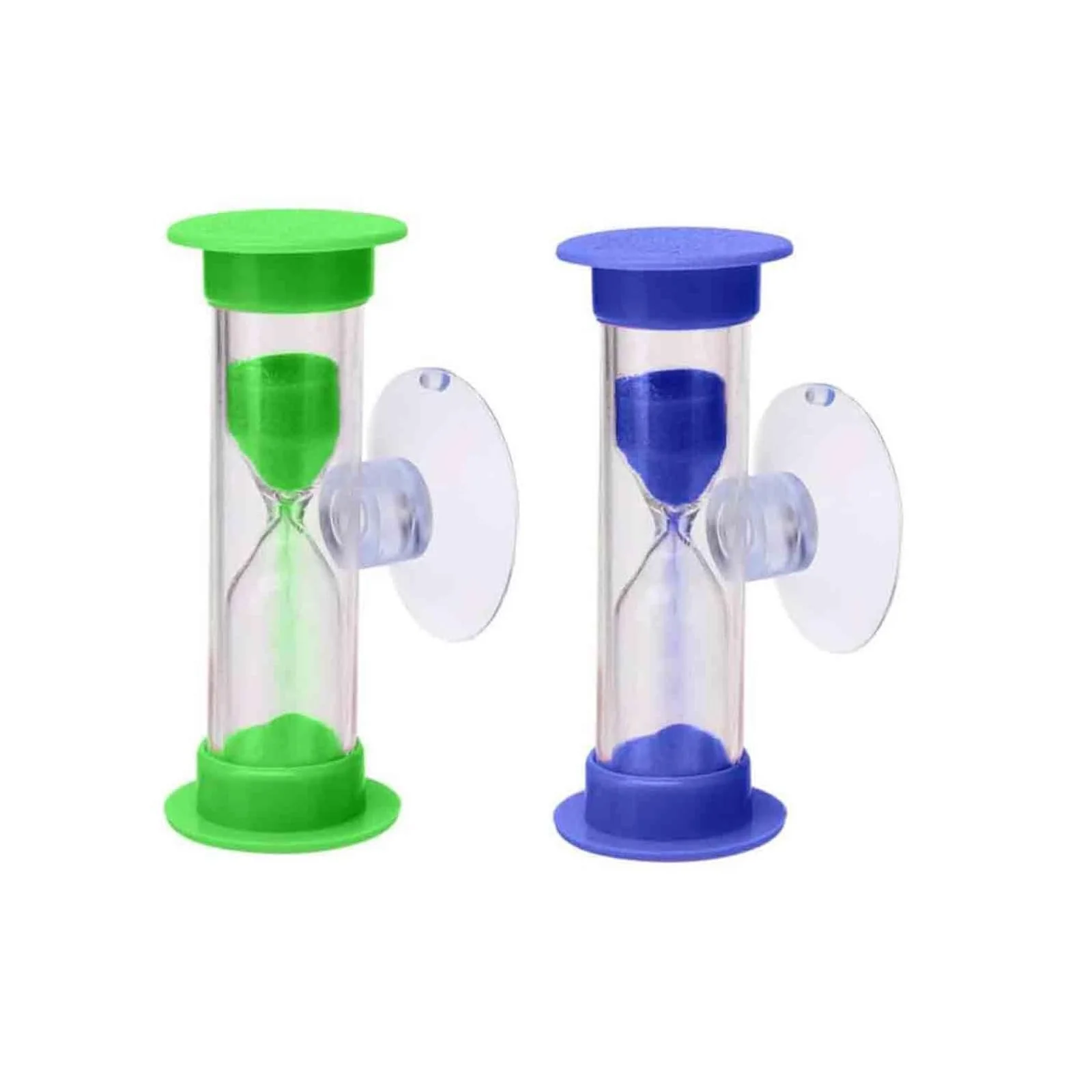 Пісочний годинник 2 шт 2/3 хв з присоскою Blue + Green, фото №1