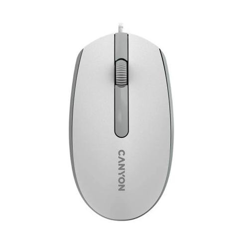 Мышка Canyon M-10 USB White Grey (CNE-CMS10WG), фото №1