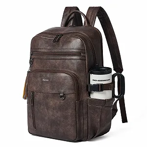 Купить Рюкзак для ноутбука Shrrie Vegan Leather 17 Inch шоколадный - Фото 1 Рюкзак для ноутбука Shrrie Vegan Leather 17 Inch шоколадный - Фото 1