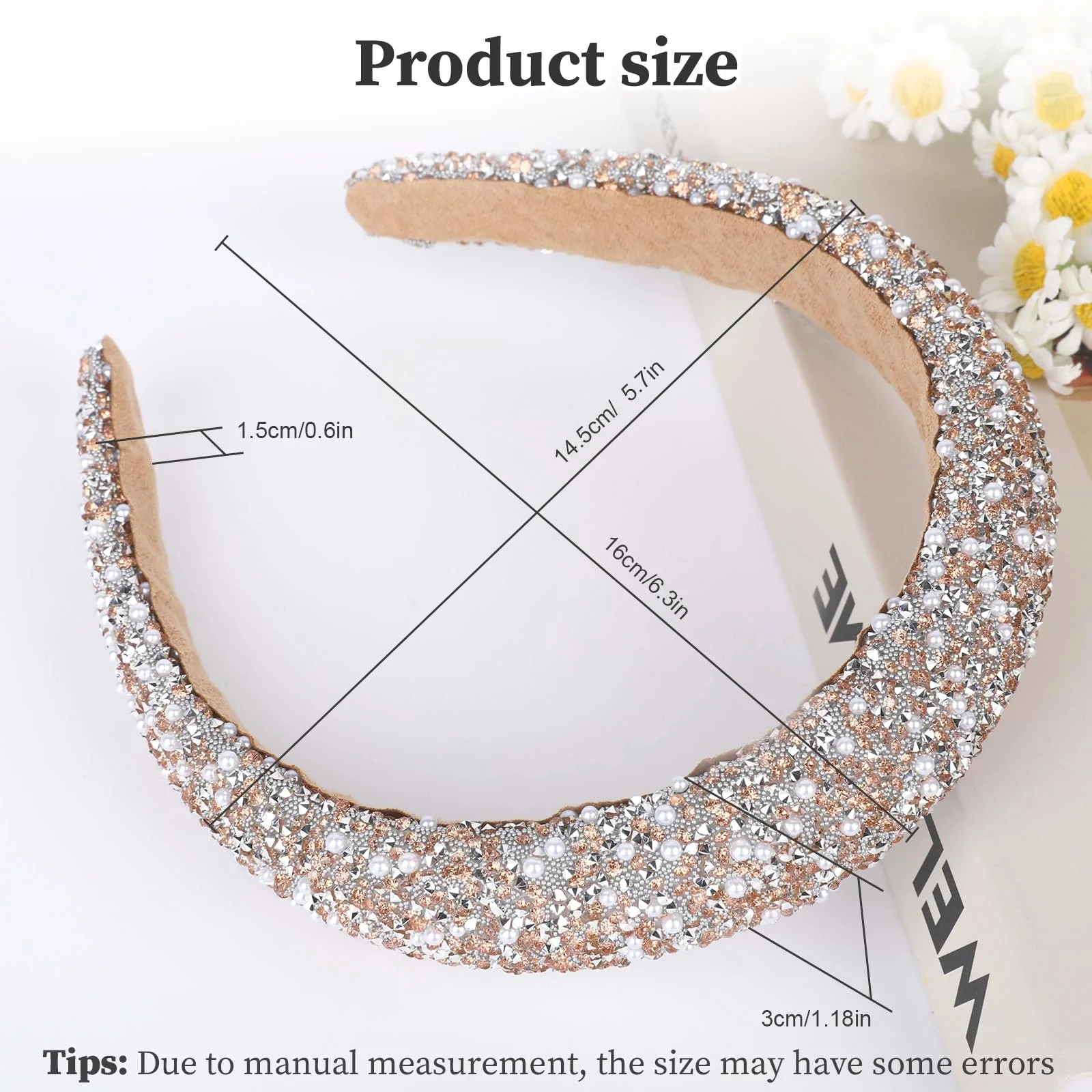 Обруч для волосся Блискучий Жіночий, фото №2