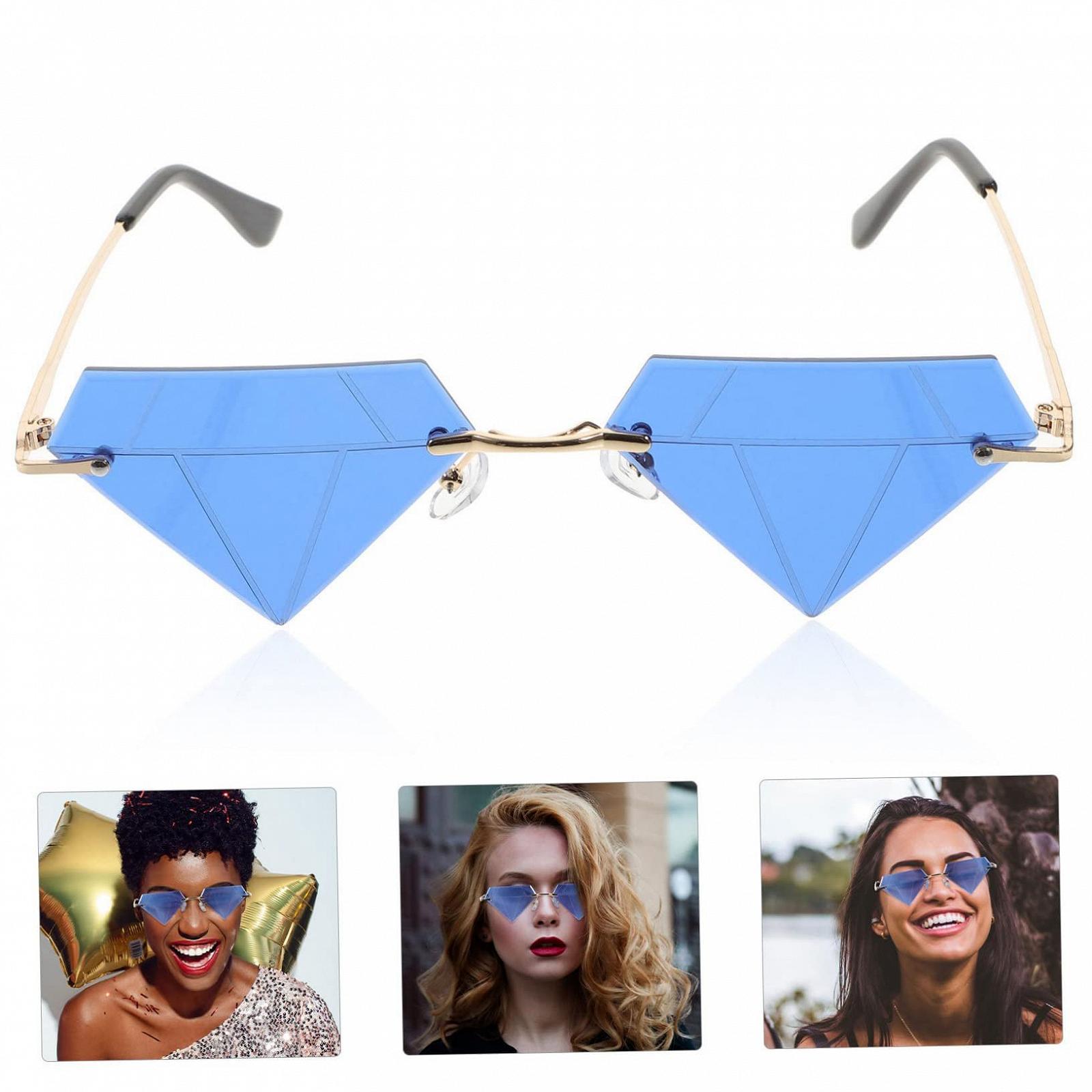 Сонцезахисні окуляри Діамант VALICLUD Без оправи Темно-синій, 2 пари, фото №8