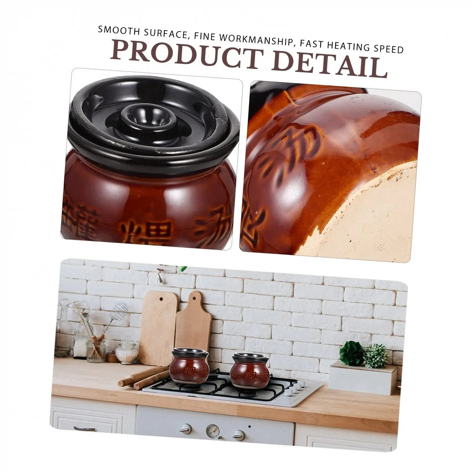 Набор кастрюль Керамические термостойкие для индукции песочный цвет 2 шт., фото №9 Набор кастрюль Керамические термостойкие для индукции песочный цвет 2 шт., фото №9