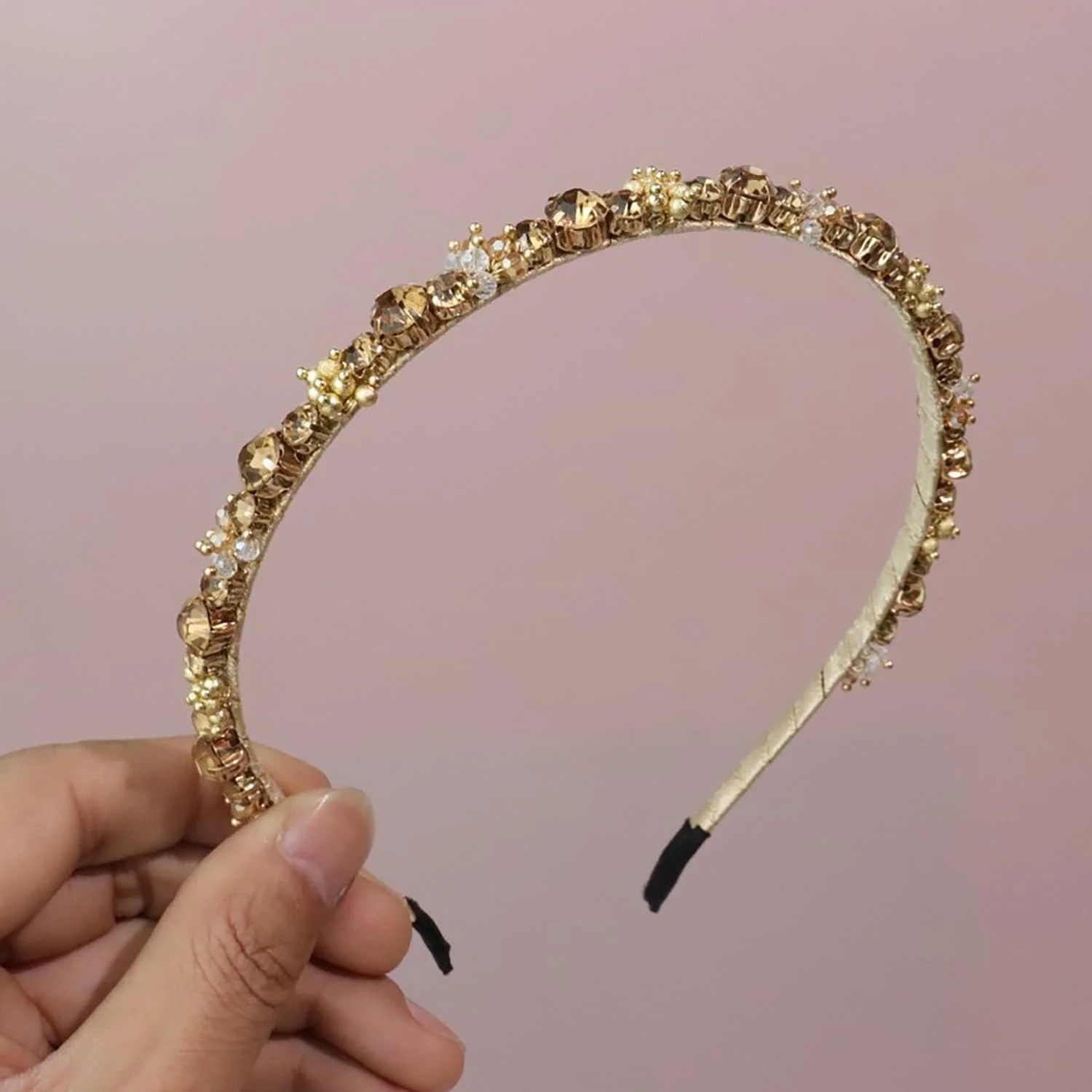 Обруч Блискучий для волосся жіночий з кристалами, фото №2 Обруч Блискучий для волосся жіночий з кристалами, фото №2