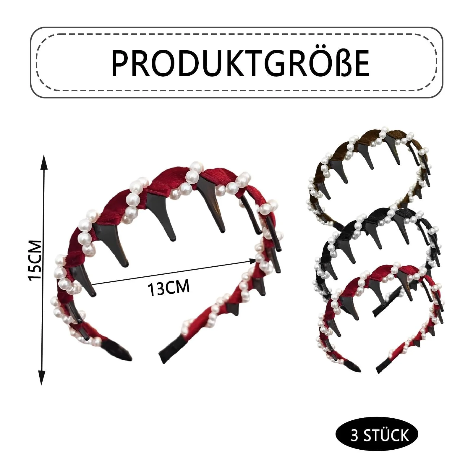 Набір жіночих обручів для волосся, фото №2 Набір жіночих обручів для волосся, фото №2