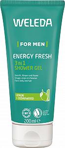 Гель для душу та шампунь 3-в-1 WELEDA Bio For Men Energy Fresh освіжаючий 200 мл - Фото 1