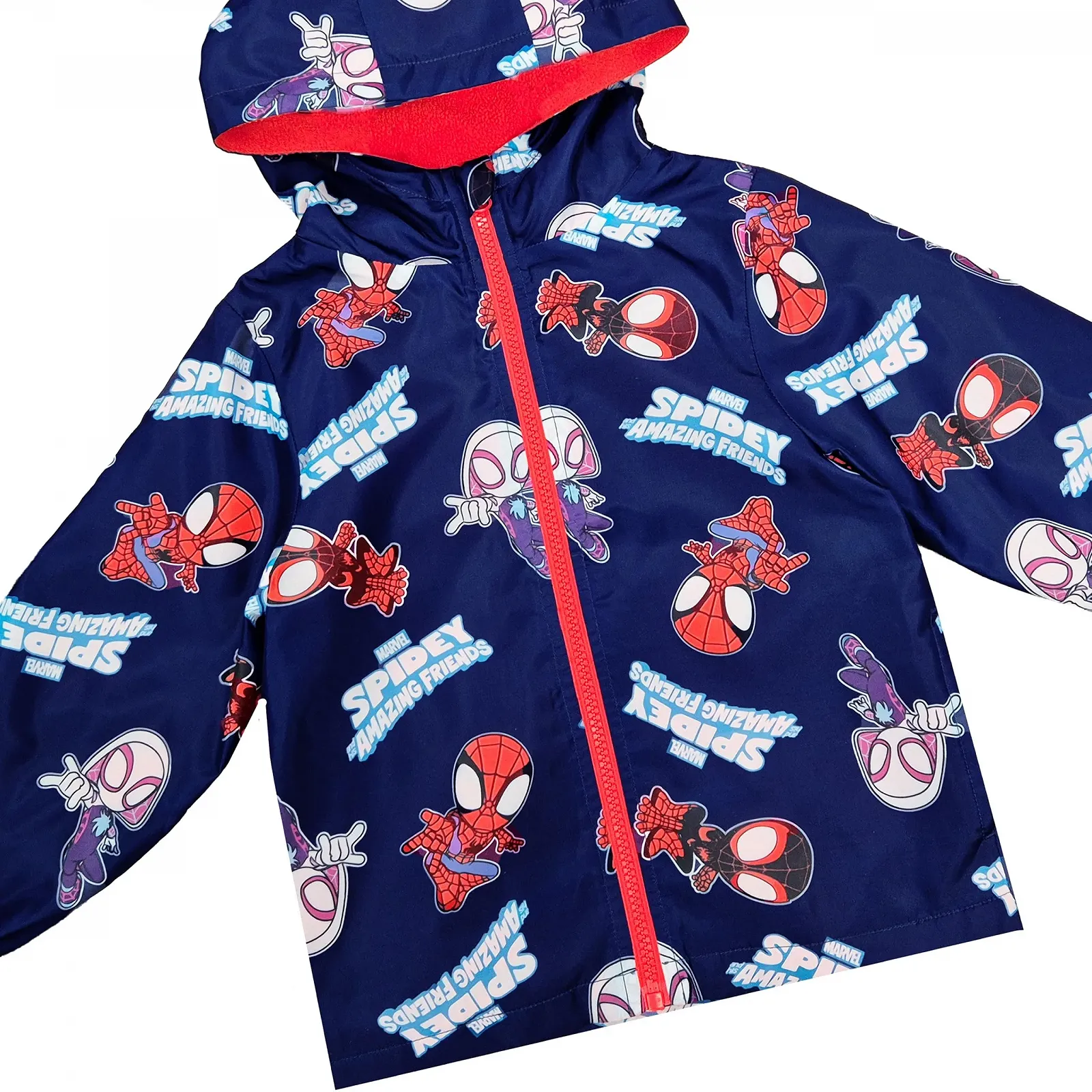 Куртка дощовик з капюшоном Marvel Spidey Spiderman для хлопчиків, фото №2 Куртка дощовик з капюшоном Marvel Spidey Spiderman для хлопчиків, фото №2