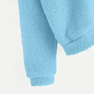 Девочки Худи Теплый Худи на молнии Oversized Худи Теплый свитшот с капюшоном Подростковый Худи на осень с молнией synthetic.ua - Фото 1