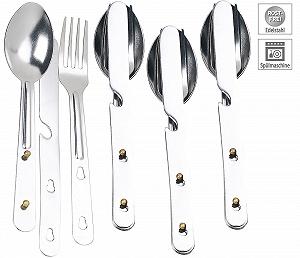 Столовые приборы Semptec Urban Survival Technology Travel Set 12 шт Нержавеющая сталь Серебристый synthetic.ua - Фото 1