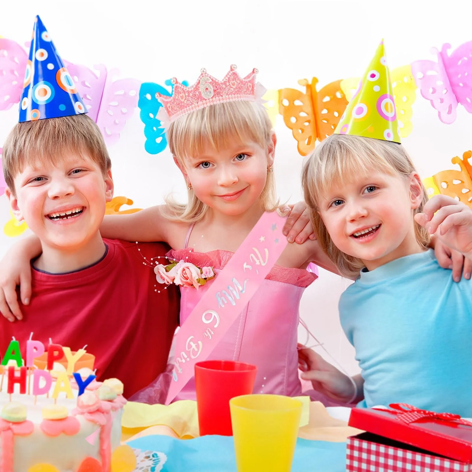 Корона Обруч Святкова для дівчинки Рожевий, фото №6