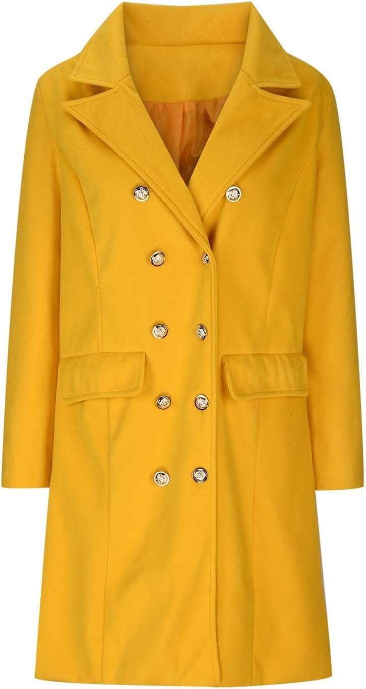 Тренч Yeooa Модний 2023 Зимовий Повсякденний Двобортний Приталений, фото №3 Тренч Yeooa Модний 2023 Зимовий Повсякденний Двобортний Приталений, фото №3