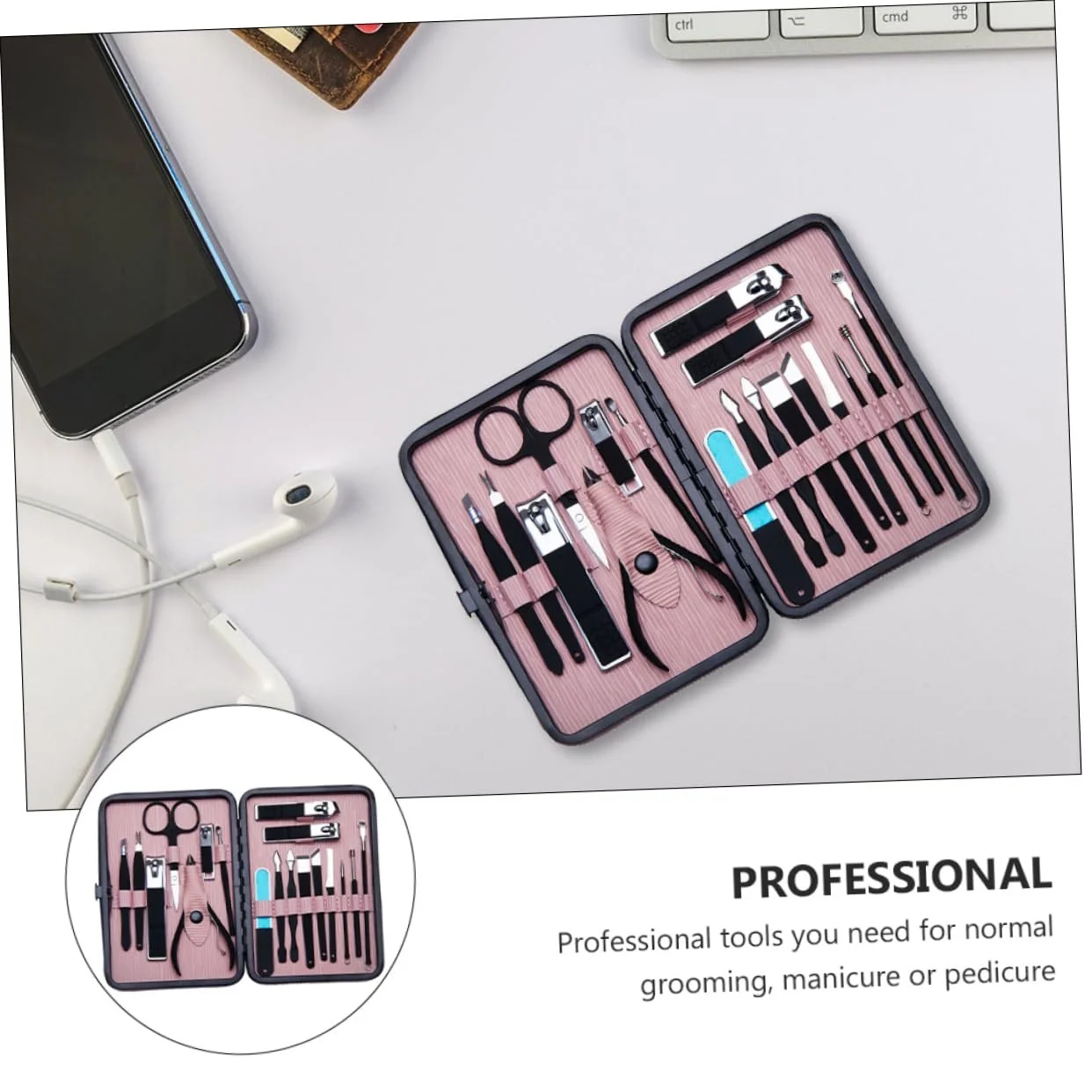 Набор для маникюра WRITWAA 1 Satz, портативный и эргономичный, прочный и долговечный, фото №9