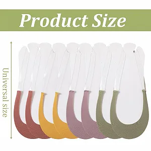 Шкарпетки-слідки жіночі, 4 пари, дихаючі, для туфель, низькі, невидимі, з прозорим TPU (B) synthetic.ua - Фото 1