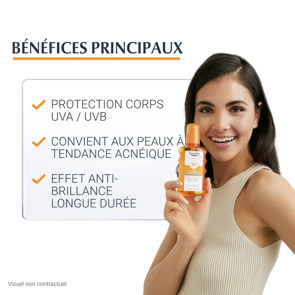 Сонцезахисний спрей Eucerin Sun Body Transparent SPF50 200мл, фото №5