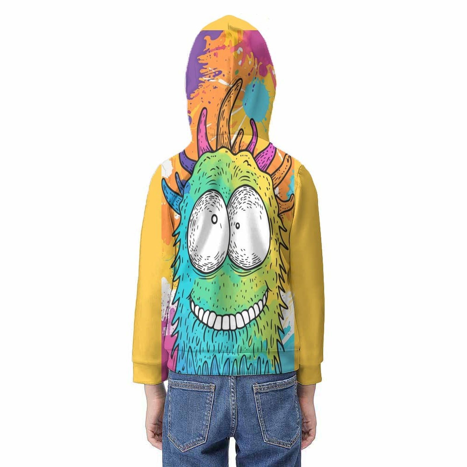 Худі Rainbow Cartoon для хлопчиків і дівчаток 3D принт Толстовка дитяча з капюшоном, фото №6