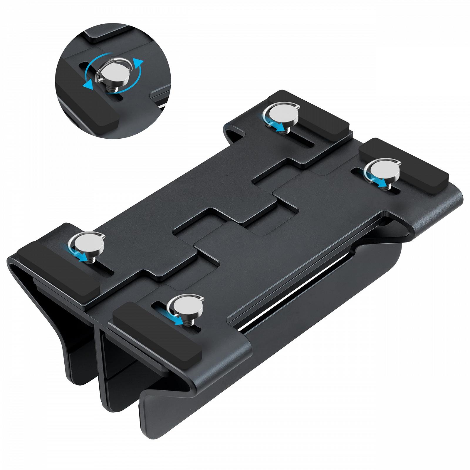 Підставка Вертикальна Подвійна Psitek Алюмінієва для ноутбука, регульована ширина слота 12-36 мм, фото №3