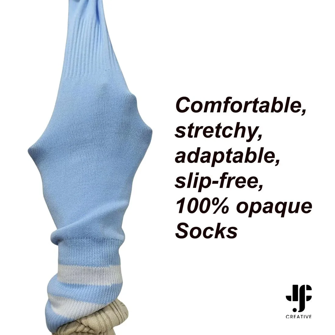 Високі шкарпетки в смужку, фото №3 Високі шкарпетки в смужку, фото №3