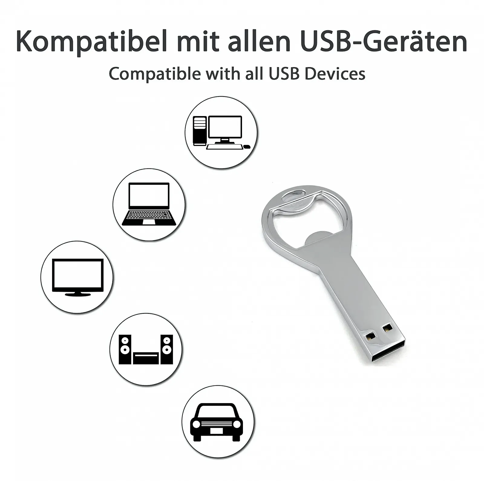 USB-флеш-накопичувач Onwomania Bottle Opener 32 ГБ Metal Silver, фото №2 USB-флеш-накопичувач Onwomania Bottle Opener 32 ГБ Metal Silver, фото №2