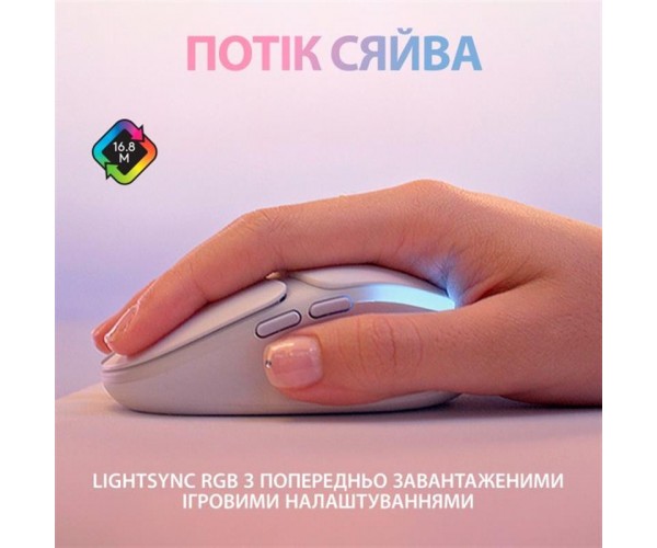 Миша бездротова Logitech G705 White (910-006367), фото №6