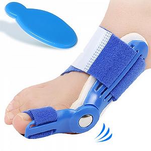 Коректор великого пальця стопи регульований з силіконовою гелевою подушечкою, Hallux Valgus, унісекс, один розмір (Модель 1) - Фото 1