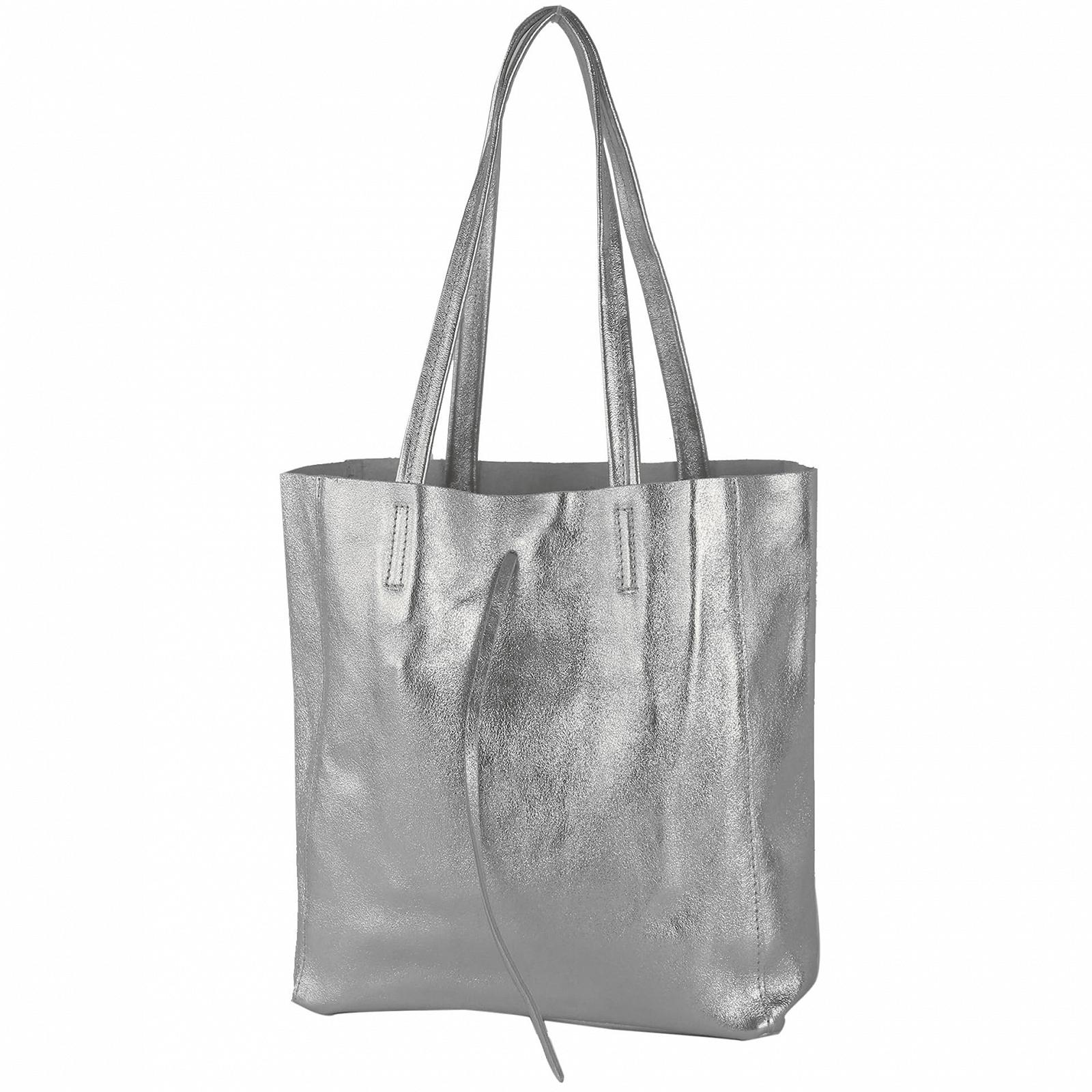 Сумка-тоут з італійської шкіри modamoda de T253 з внутрішньою кишенею, фото №2