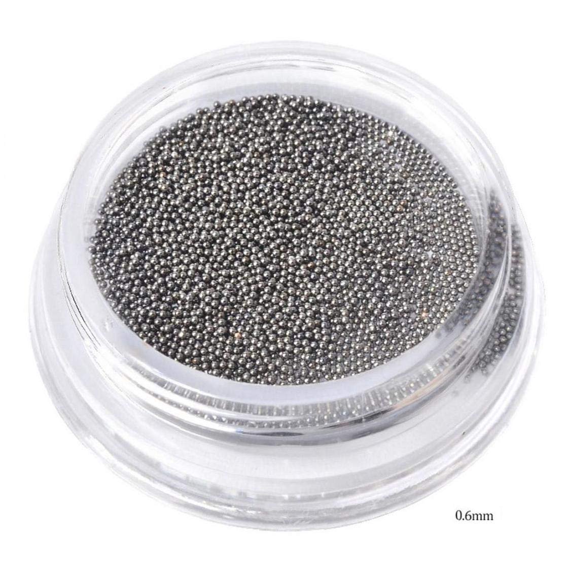 Украшения для ногтей Бисер из нержавеющей стали Мини Rose Gold Caviar DIY Инструмент для ногтей 0.6 мм, фото №6