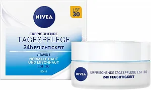 Денний крем для обличчя Nivea Essentials 24год зволоження для нормальної та комбінованої шкіри SPF 30 50 мл - Фото 1